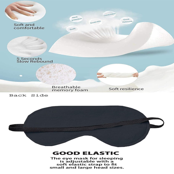 Cooling Gel Relaxing Eye Mask and Memory Foam Pillow