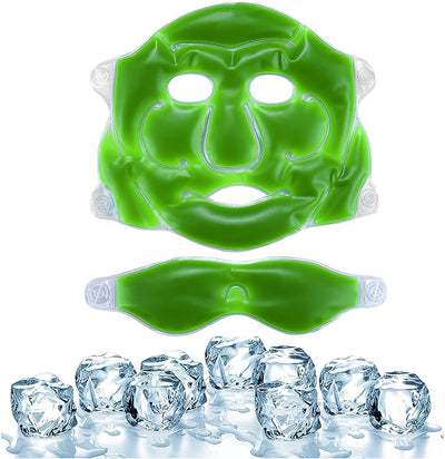 Aloe Vera Cool face mask & Eye Mask with Cooling Gel Suitable for all Skin